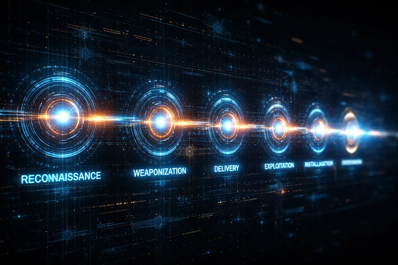 Cyber kill chain timeline